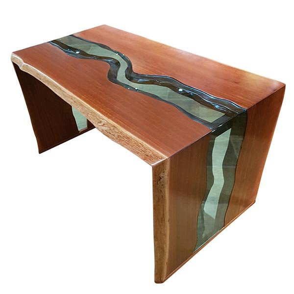 curved waterfall desk